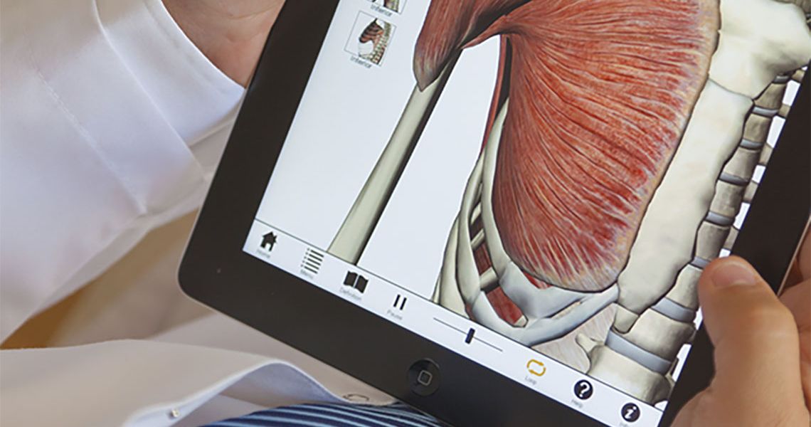 Health provider using a digital tablet